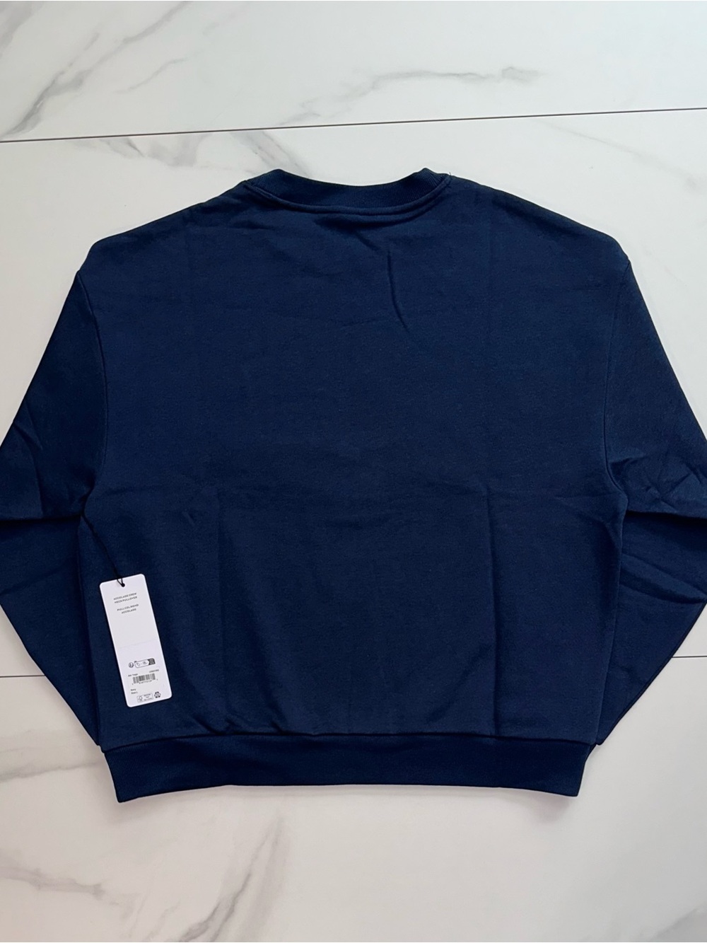 Alo Yoga Accolade Crew Neck Pullover Sweatshirt Navy Blue Size Large - Picture 2 of 11